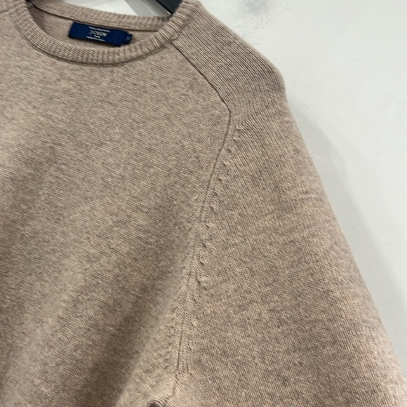 J. Crew Factory Lambswool Crewneck Sweater in Heathered Beige size XL - Picture 8 of 11